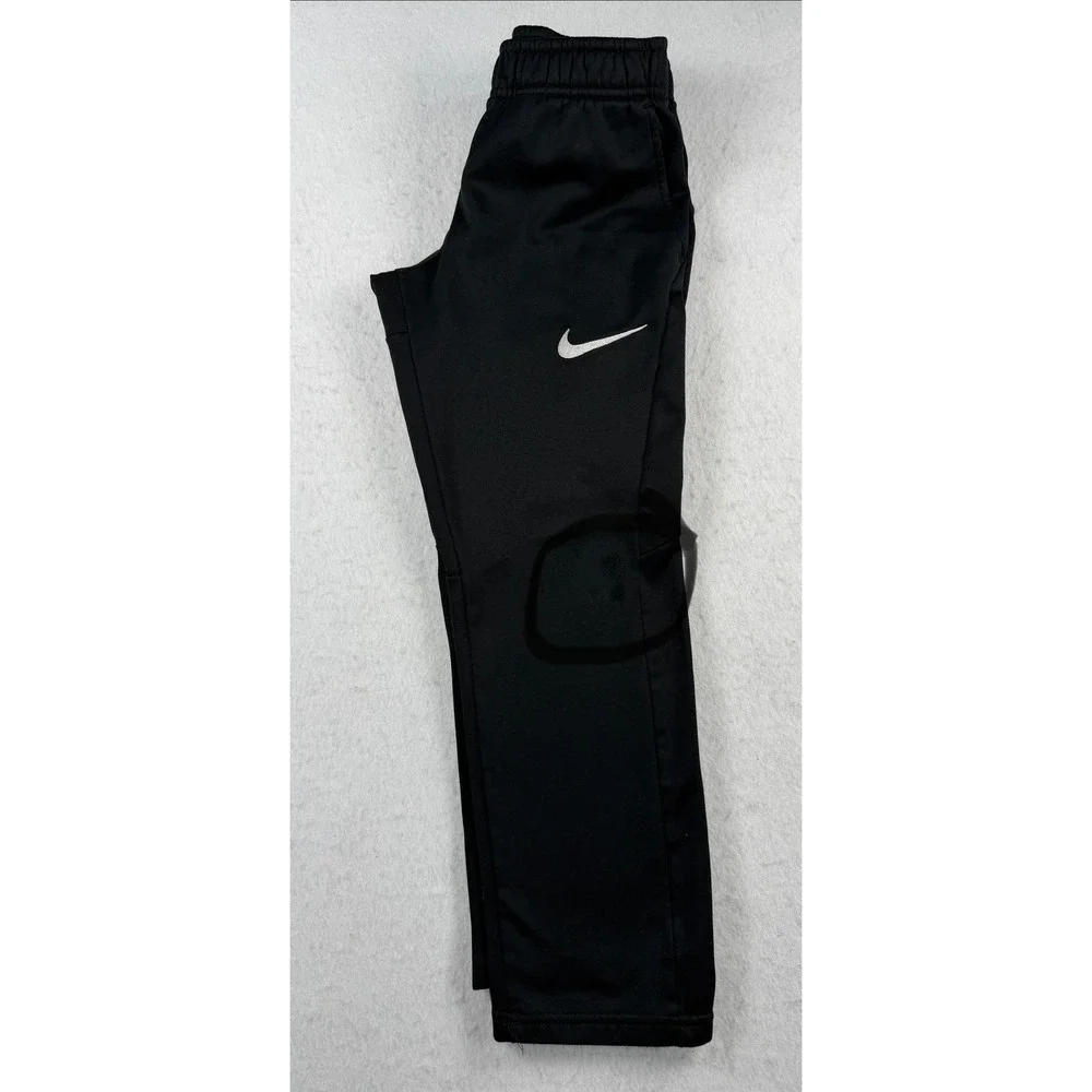 Boys Nike Dri-FIT Athletic Pants Black Medium Swoosh Logo Pockets